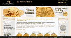 Desktop Screenshot of numismatika-zlin.cz